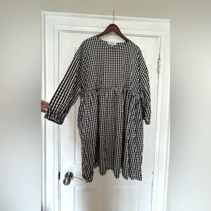 Redsky shop black and white gingham dress